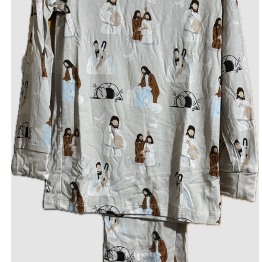 BAMBOO Kids 2 Piece Set with Jesus Print
